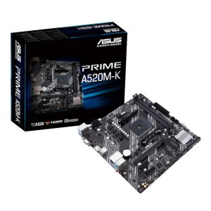 Asus Prime A520M-K | AMD AM4 | Micro-ATX | DDR4 | Motherboard