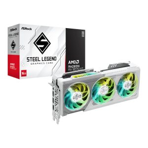 ASRock Radeon RX 9070 XT Steel Legend | 16GB GDDR6 | Graphics Card