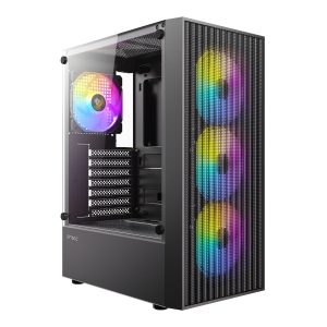 Antec AX27 Elite RGB Gaming PC Case | ATX | Black