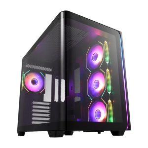 FSP M580 ARGB Dual Chamber Gaming PC Case | ATX | Black
