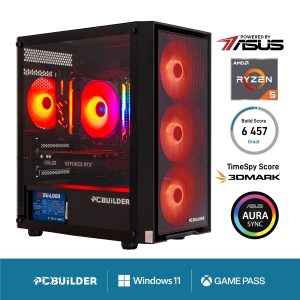 PCBuilder SENTINEL Gaming PC | AMD Ryzen 5 5600XT | 16GB DDR4 | 1TB NVMe | Nvidia GeForce RTX 3050 6GB | Windows 11 Home