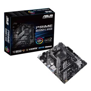 Asus Prime B550M-K ARGB | AMD AM4 | Micro-ATX | DDR4 | Motherboard
