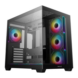DeepCool CG530 4F ARGB Dual Chamber Gaming PC Case | ATX | Black