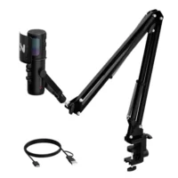 NearStream AM30U USB Microphone for PC| Condenser Mic with Noise Canceling and Boom Arm