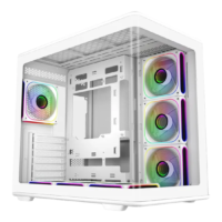 Cooler Master Elite 600 Dual Chamber Gaming PC Case | ATX | White