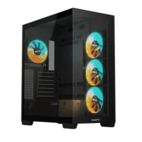 Gigabyte C500 Panoramic Stealth Gaming PC Case | ATX | Black
